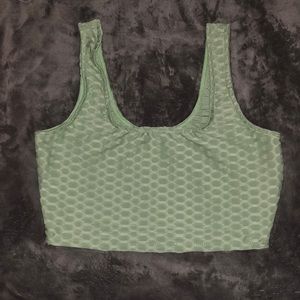 Green Crop Top
